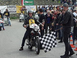 Alois Mucha mit Triumph Tiger 100 am Seiberer 2013