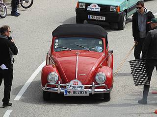 Otto Mayerhofer mit VW Typ 15 Cabrio am Seiberer 2023