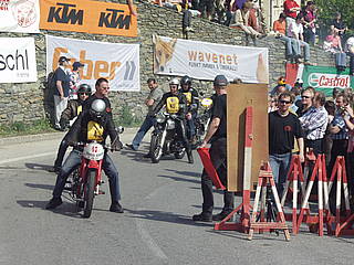 Werner Kastner mit Moto Guzzi Airone am Seiberer 2010