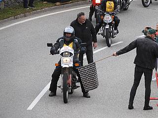 Thomas Fritz mit Moto Morini Kanguro X Mehari am Seiberer 2023