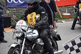 Peter Schett mit Moto Guzzi 850 T3 am Seiberer 2022