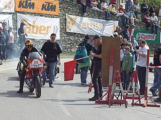 Hubert Moises mit Ducati Pantah 650 SL am Seiberer 2010