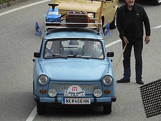 Lars Reincke mit Trabant 601s am Seiberer 2023