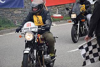 Thomas Fischbacher mit Honda CB550 am Seiberer 2022