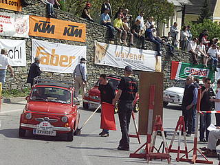 Gerhard Mayer mit Steyr Puch 500 S am Seiberer 2010