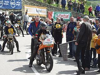 Robert Schlachter mit Honda CB 750 four am Seiberer 2019