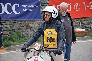Jürgen Heiss mit Motovespa 125 N am Seiberer 2022