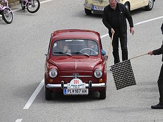 Rudolf Petrak mit Seat-Fiat 600E am Seiberer 2023