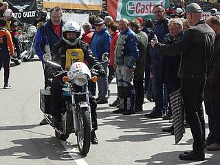 Peter Constantin mit Moto Morini 3 1/2 Touring am Seiberer 2019