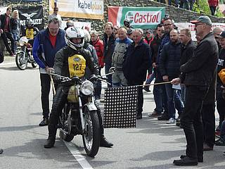 Christian Kirchmayer mit Triumph Bonneville am Seiberer 2019