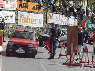 Oliver Huber mit Renault R5 Alpine Turbo am Seiberer 2010