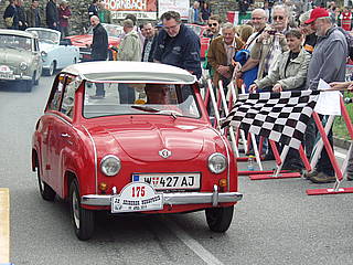 Herwig Steirl mit Goggomobil T 400 am Seiberer 2015