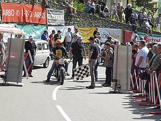 Thomas Holub mit Honda CB 500 four am Seiberer 2018