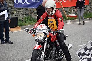 Andreas Harrer mit Ducati 1000GT Classic am Seiberer 2022