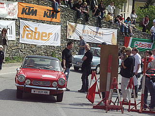Helmuth Dräxler mit Steyr Fiat 850 Sport Coupe am Seiberer 2010