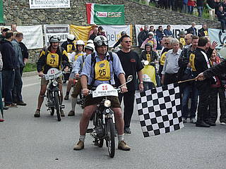 Hans-Joachim Stadler mit Puch MV 50 am Seiberer 2013